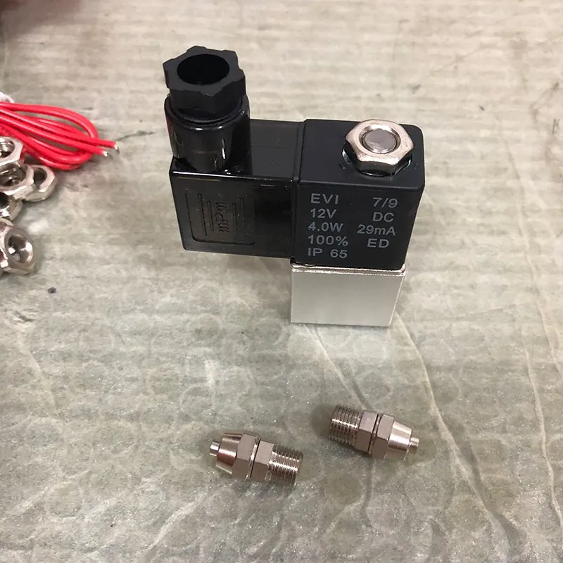 Соленоидный клапан DC12V и разъем 6 мм для Arduino высокоскоростной фотографии капли воды