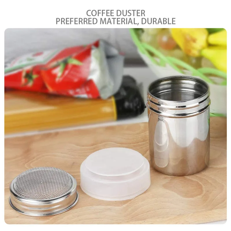 2020 Новый сбрызгиватель из нержавеющей стали какао корица сахар марля сетчатая