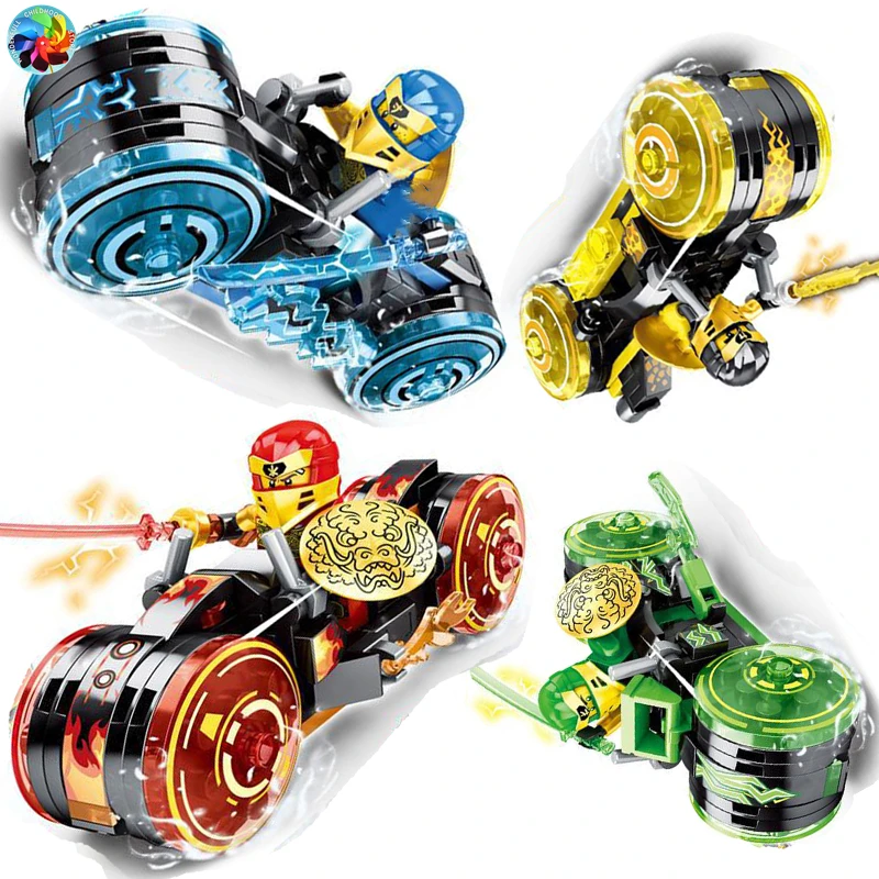 

4 Types Ninja Motor Motorbike Model Figures Building Blocks Kids Toys Bricks Gift for Children Boys Building Blocks