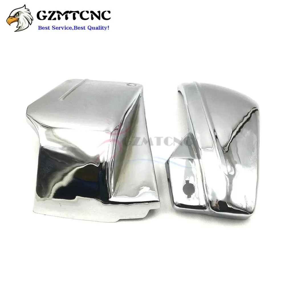 Хромированная крышка аккумулятора боковая защита для Yamaha Dragstar V Star 650 XVS650 Midnight Custom