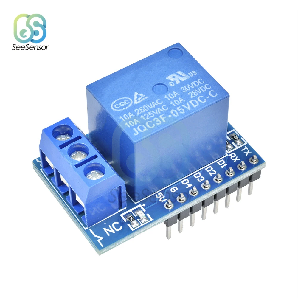 Wemos D1 Мини Релейный Щит один канал для релейный модуль Arduino ESP8266 макетная плата 1