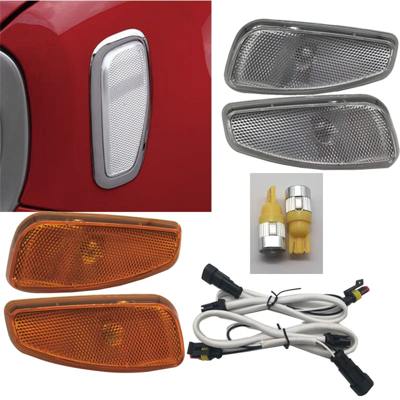 White/Orange/Smoke Turn Side Signals Light Cover For Jeep Renegade 2014-2016 Reflection WarningTurn Signal | Автомобили и