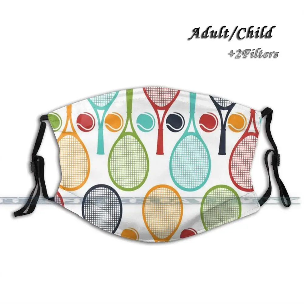 Fun теннис подарок любимым Теннисная ракетка печать многоразовая маска для
