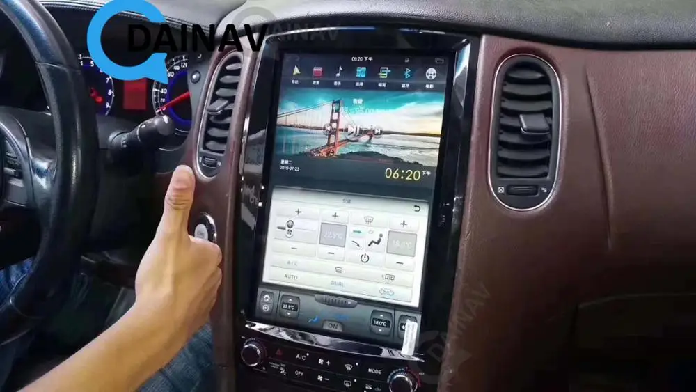

Автомобильный мультимедийный DVD-плеер в стиле Telsa Android, GPS-навигация для Infiniti EX25/EX30/EX35/EX37 2007-2013, автомобильное аудио, радио, стерео
