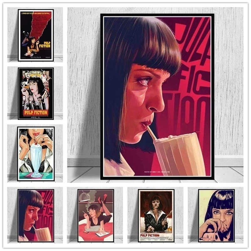 

Canvas Paintings Wall Art Home Decor Pulp Fiction Quentin Tarantino Poster HD Prints Modular Pictures Living Room No Framework