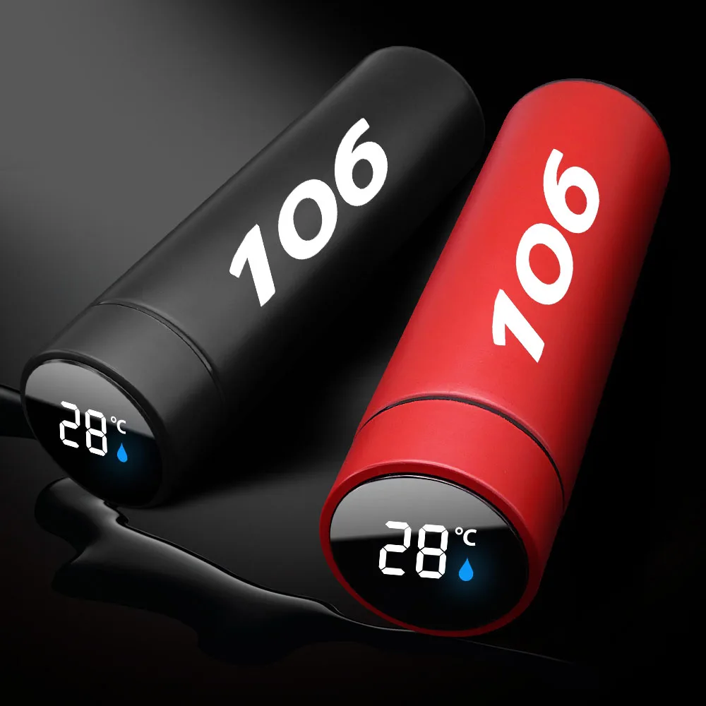

Интеллектуальный термос из нержавеющей стали с дисплеем температуры для Peugeot 106, умная бутылка для воды, вакуумные фляжки, термосы, кофейная ...