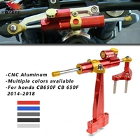 cnc motorcycle steering stabilizer dampermounting bracket kit for honda cb650f cb 650f cb 650 f 2014 2018 2017 2016 2015