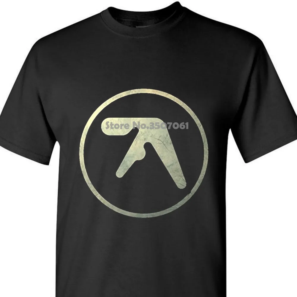 

Funny O Neck T Shirt Mens Aphex Twin Logo Orphaned Syro Windowlicker Short Slev Tee Tshirt coat clothes tops