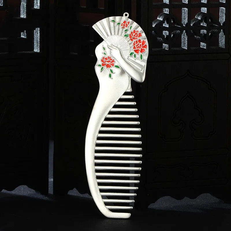 

Чонсам серебряная с подвесом расческа вареный серебряная с подвесом расческа S999 чистый серебряный гребень для волос серебряная с подвесом ...