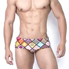 Мужская одежда для плавания в виде решетки в стиле ретро, бикини, купальные костюмы, плавки-боксеры, шорты для серфинга, классическое бразильское пляжное нижнее белье