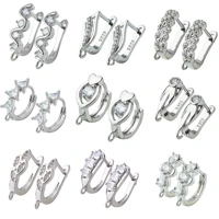 diy basic hoop earring findings supplies fastener leverback 4 color earrings hook material for fashion dangle earring making