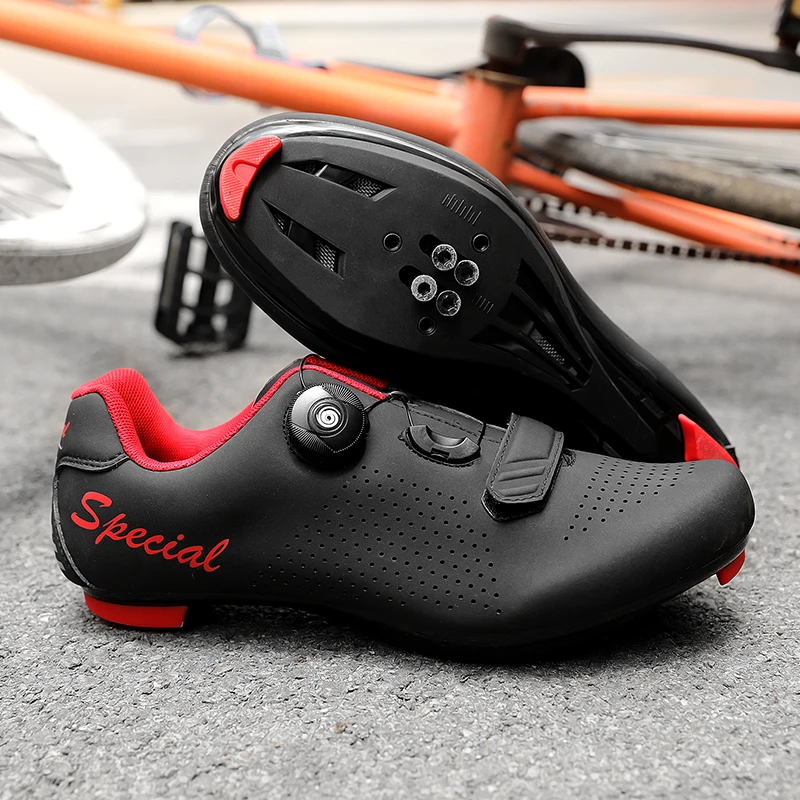 

Men Women Mountain Bike Shoe Self-locking Road Bicycle Trainers New Upline Cycling Shoes Road Bike Sneakers Cycle Athletic Shoes