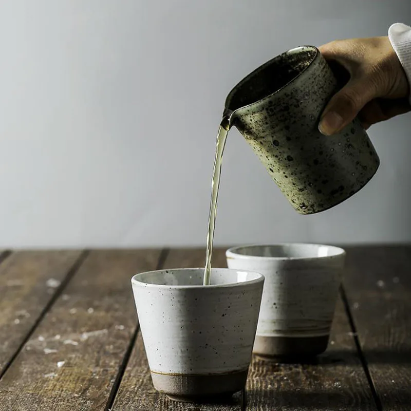 230 мл японский стиль чайная чашка керамическая чаша винтажная кунг-фу посуда для