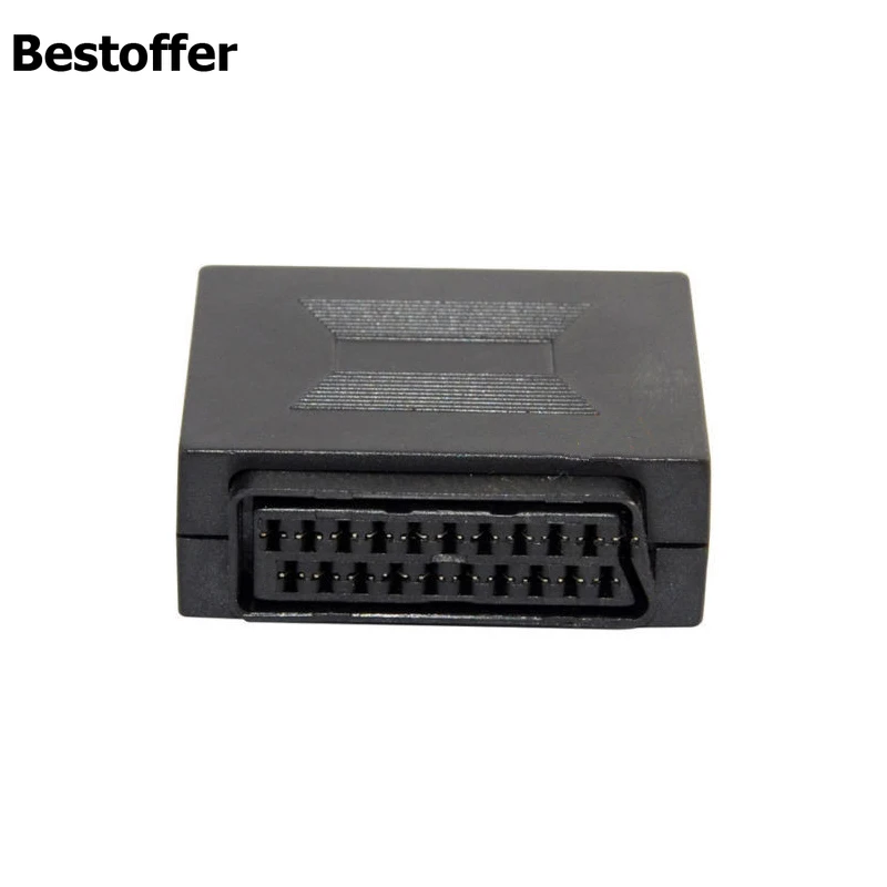 

21Pin SCART Coupler Joiner Adapter Female to Female Sockets Joint Connector