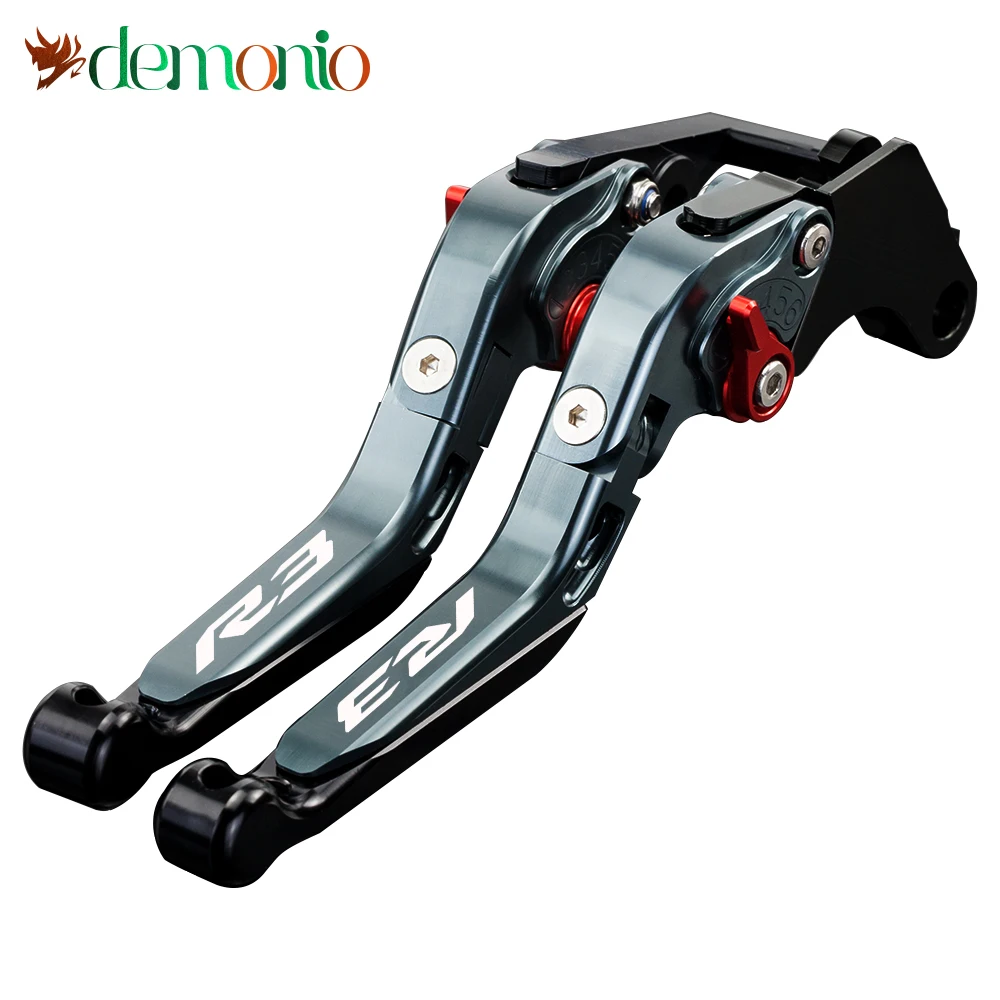

With R3 LOGO Fits For YAMAHA YZFR3 2015-2020 YZF R3 YZF-R3 2019 2018 2017 2016 Adjustable Brakes Clutch Levers Handle Bar 20 19