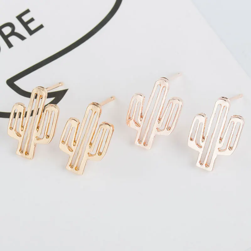 Женские серьги гвоздики из нержавеющей стали золотого/серебряного/розового