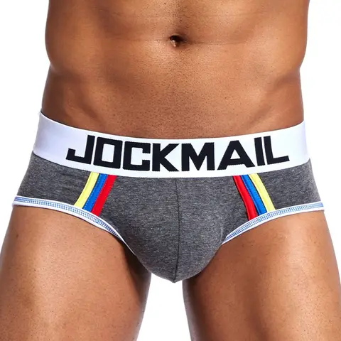 Jockmail Мужское нижнее белье для большого пениса, уход за мошонкой, U-Выпуклое разделение, мужское нижнее белье, мужские трусы для пениса, гей-трусы