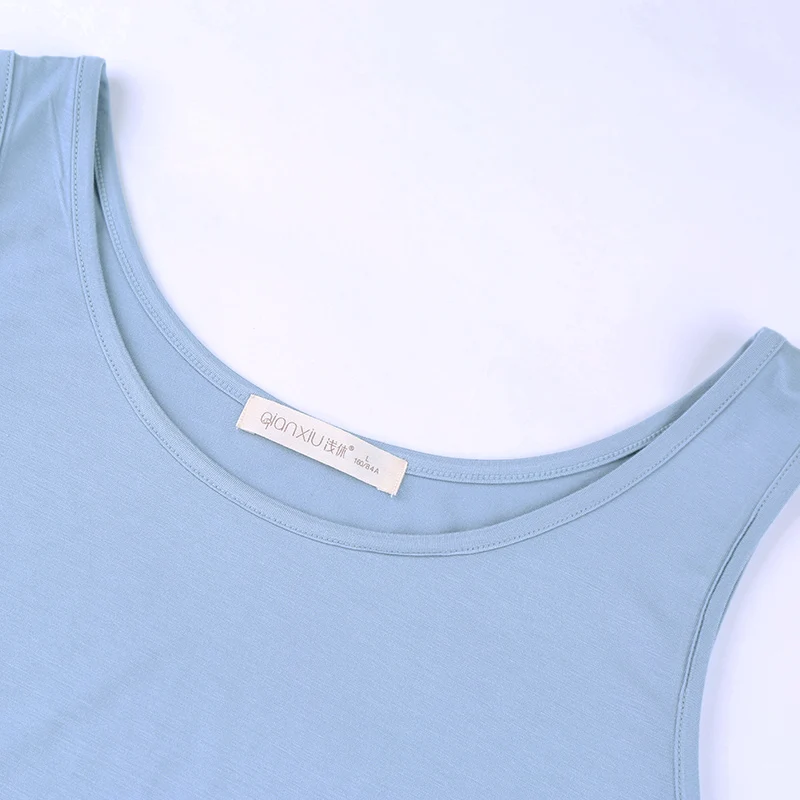 

Spring and summer new women's bamboo fiber pajamas three piece suit cardigan long sleeve trousers suspender home clothes