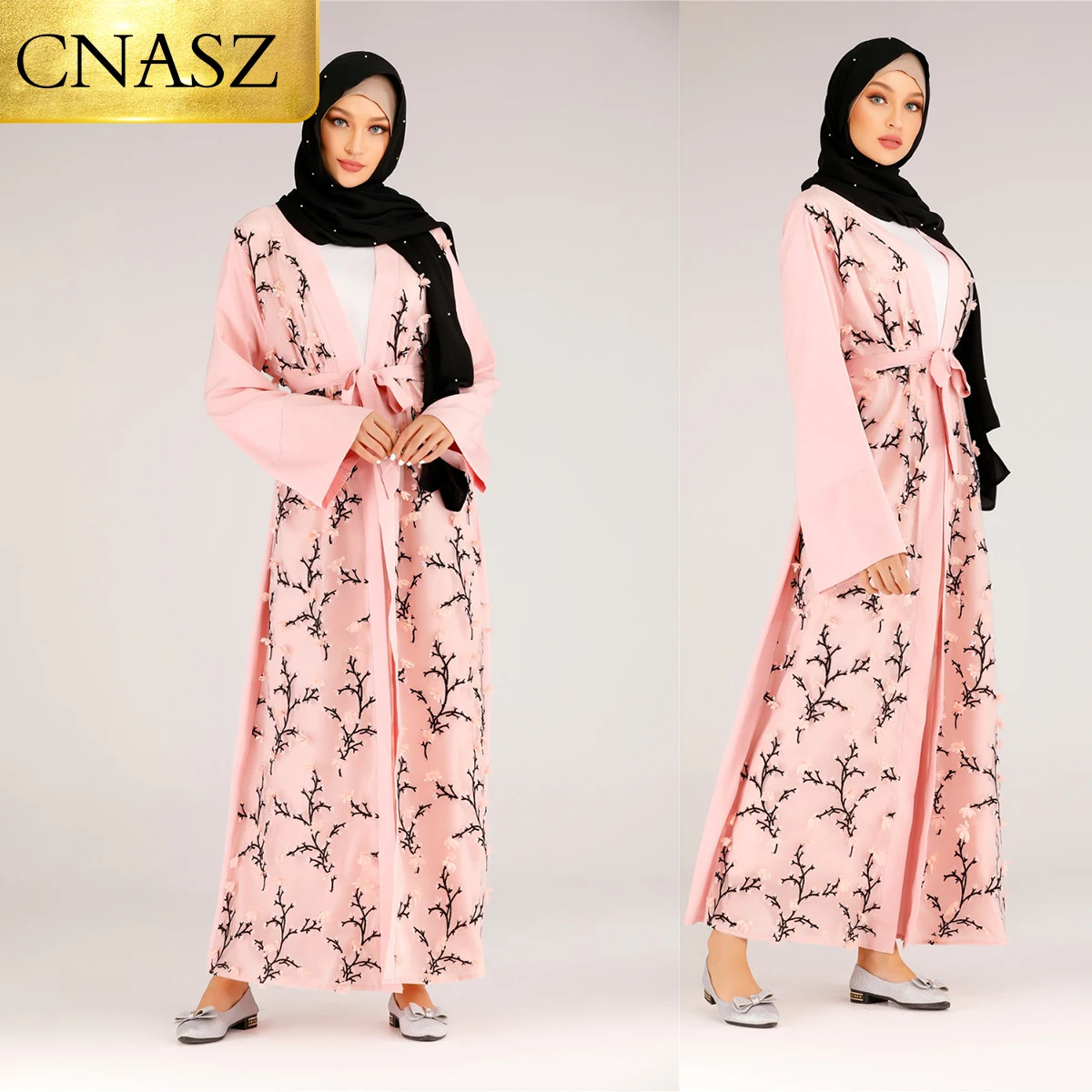 Абая потоком женщин Кафтан Marocain висячий для мусульман Дубай Ближний Восток мода