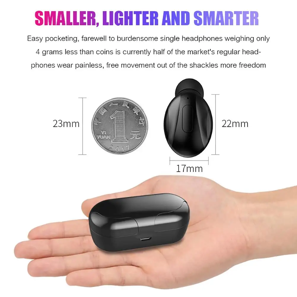 

XG13 Mini TWS Wireless Bluetooth 5.0 Stereo Sports Earphones with Charge Box