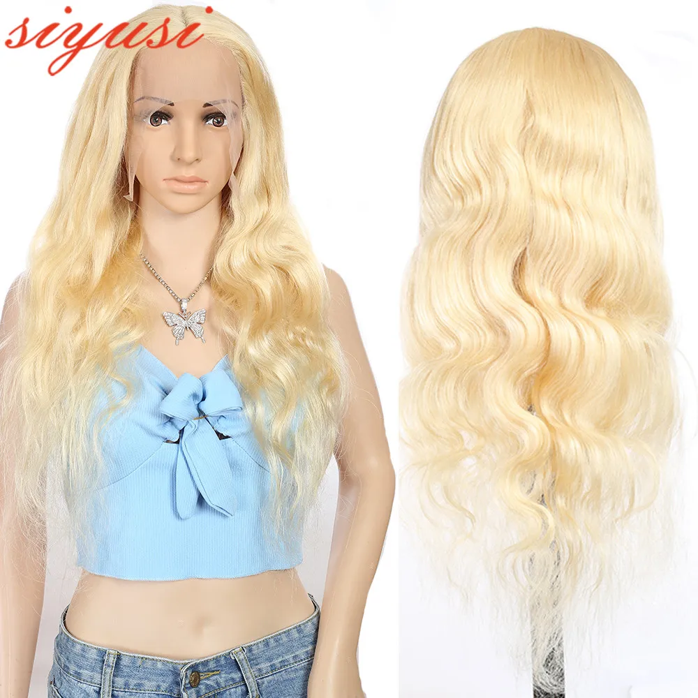 

13x4 613 Honey Blonde Color Lace Front Human Hair Wigs For Women Transparent 30 32 34 Inch Peruvian Body Wave Lace Frontal Wig