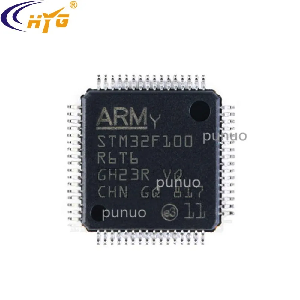 Оригинальная аутентичная Инкапсуляция STM32F100R6T6 LQFP 100 32 битный микроконтроллер 128K