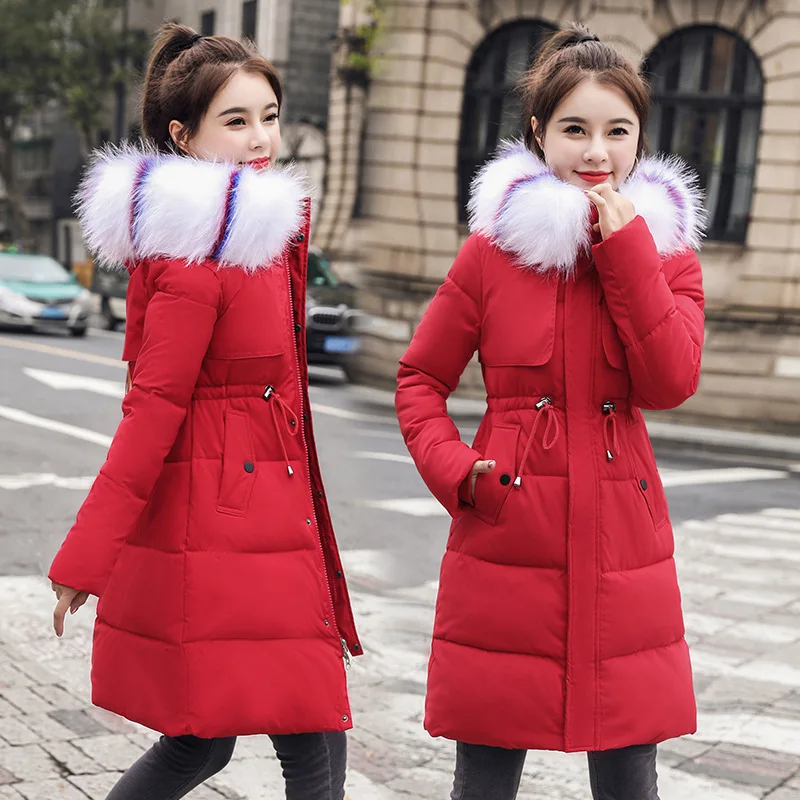 ZQLZ зимняя куртка женская 2020 новая Толстая теплая хлопковая длинная парка с