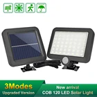 COB 56120 светодиодный светильник на солнечной батарее, декоративная лампа с датчиком движения для дома, водонепроницаемый уличный светильник, садовый солнечный светильник, лампа для забора