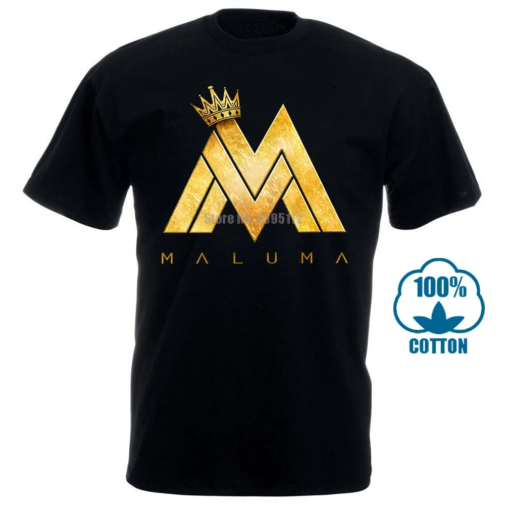 Мужская футболка s Maluma Reggaeton Singer на заказ Повседневная Черная музыкальная