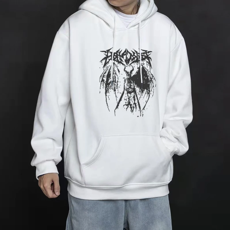 

Spring And Autumn New Men's Sweatshirt Fashion Long Sleeve Casual Loose Men's Hoodie Interesting Dark Print Мужчынская Талстоўка