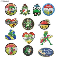 zotoone oeteld onk embroidered patch frog carnival for netherland iron on sew on patches for clothing diy badge for clothes g