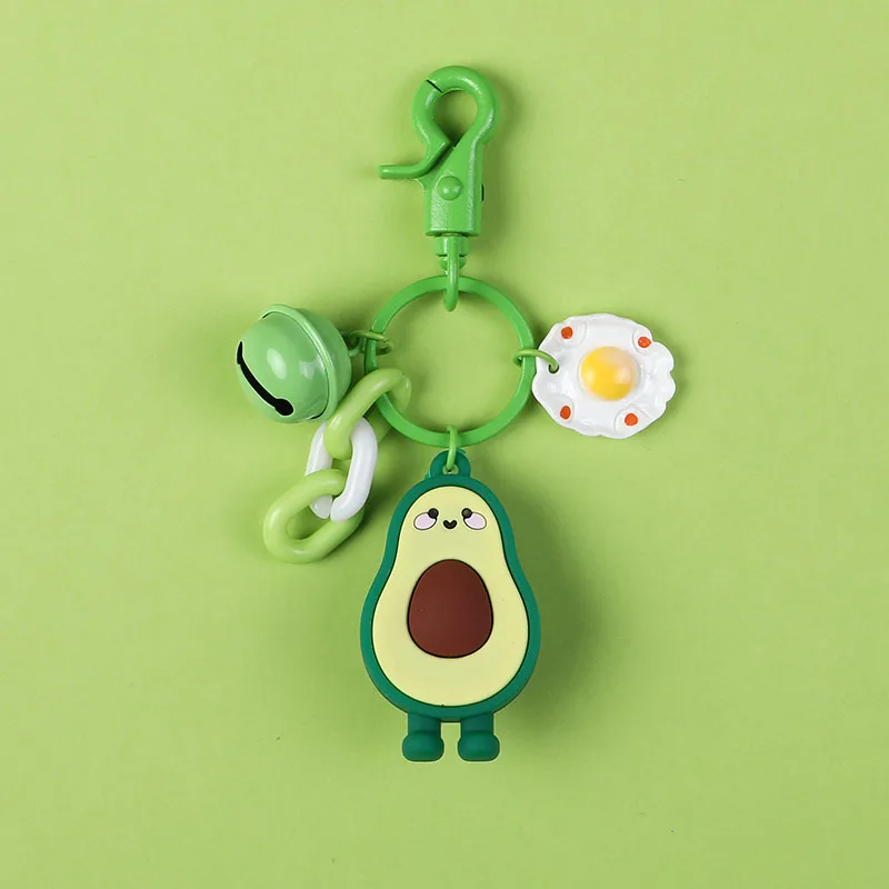 2019 новый модный брелок с авокадо из мультфильма эпоксидная цепочка для ключей фруктами автомобильный