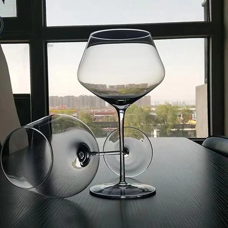 

2PCS/Lead-free Crystal Glass Wine Glass, A Popular High-capacity Wine Glass and Goblet