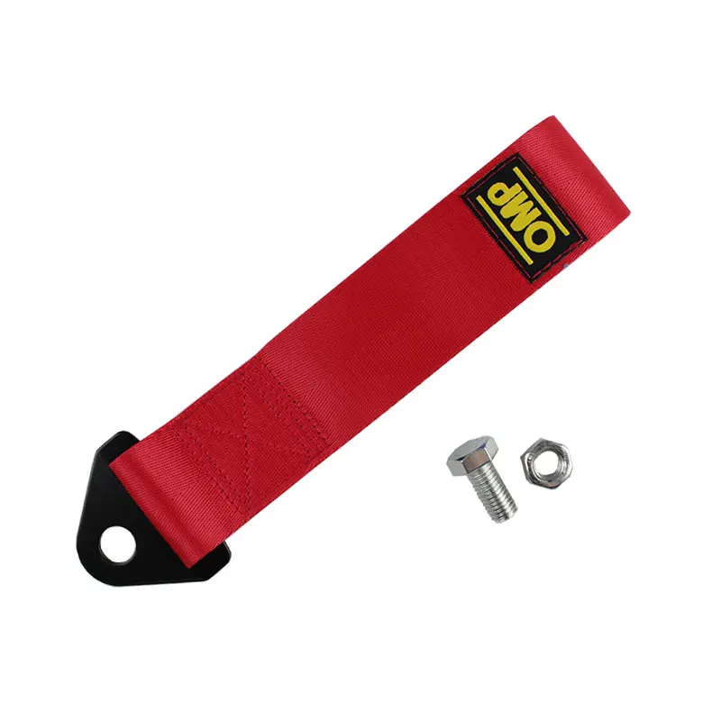 

Car Racing Tow Ropes Trailer Ropes Bumper Nylon Tow High-Strength Strap 28cm Universal Trailer Max 2T Towing Strap With Nut