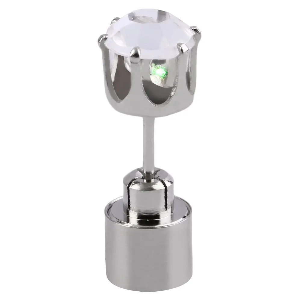 Очаровательная светодиодная серьга светильник яркие ночные серьги-гвоздики