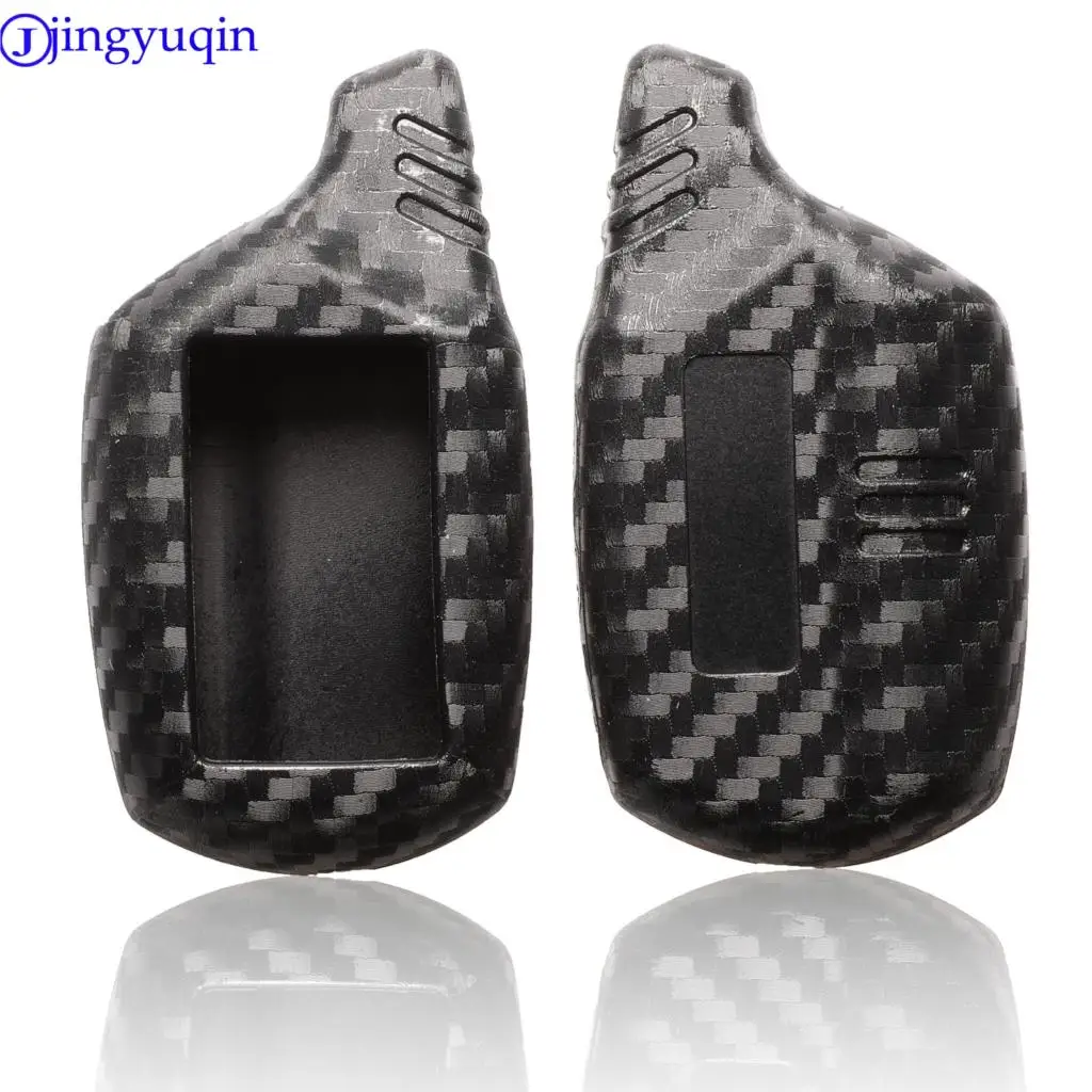 Jingyuqin 10p ключ крышка B9/B6 карбоновый чехол для Starline B91/B61/A91/A61 KGB FX-5 Jaguar ez-one ЖК-брелок дистанционный 2 способ сигнализации