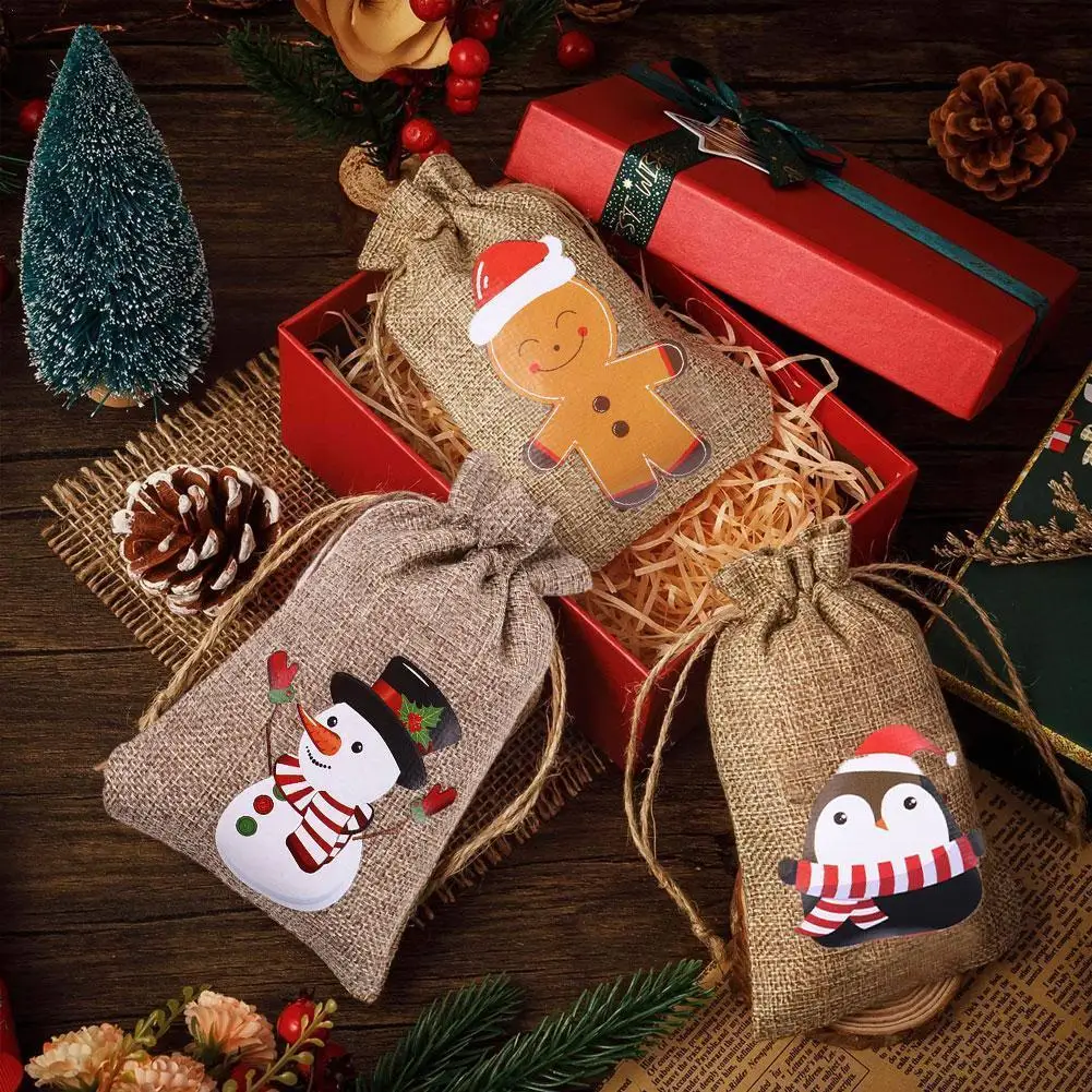 

1 шт., джутовые сумки для украшений, из хлопка и льна