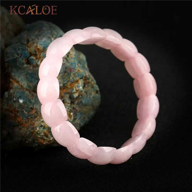 KCALOE Браслет Розовый Кварц Из Камня Браслеты Женские