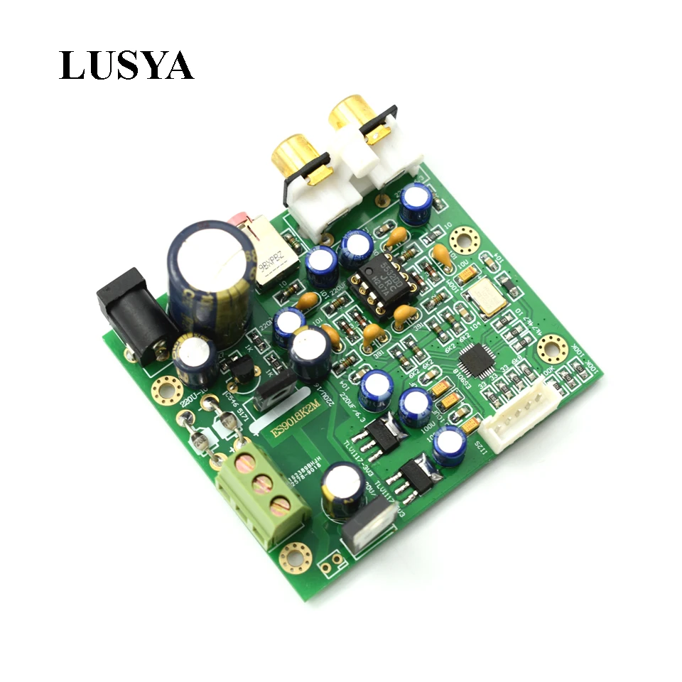 Lusya ES9018K2M ES9018 I2S Входная декодирующая плата фрезерная пластина HIFI DAC поддерживает