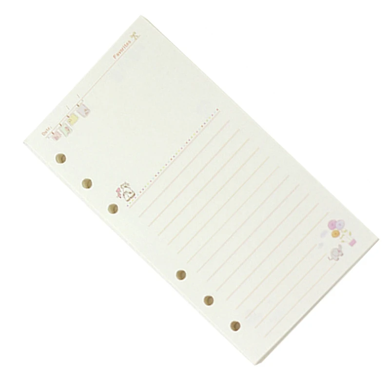 2 шт. A6 милые цветные дневники спиральные блокноты сменные листы канцелярские