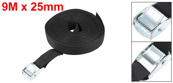 9M 1pcs Uxcell 9 м 10 м 11 м 12 м Пряжка галстук-вниз ремень грузовые ремни для подставки-держатели для портативных устройств буксировочный трос прочный храповый ремень для багажа Сумка - Цвет: 9M 1pcs