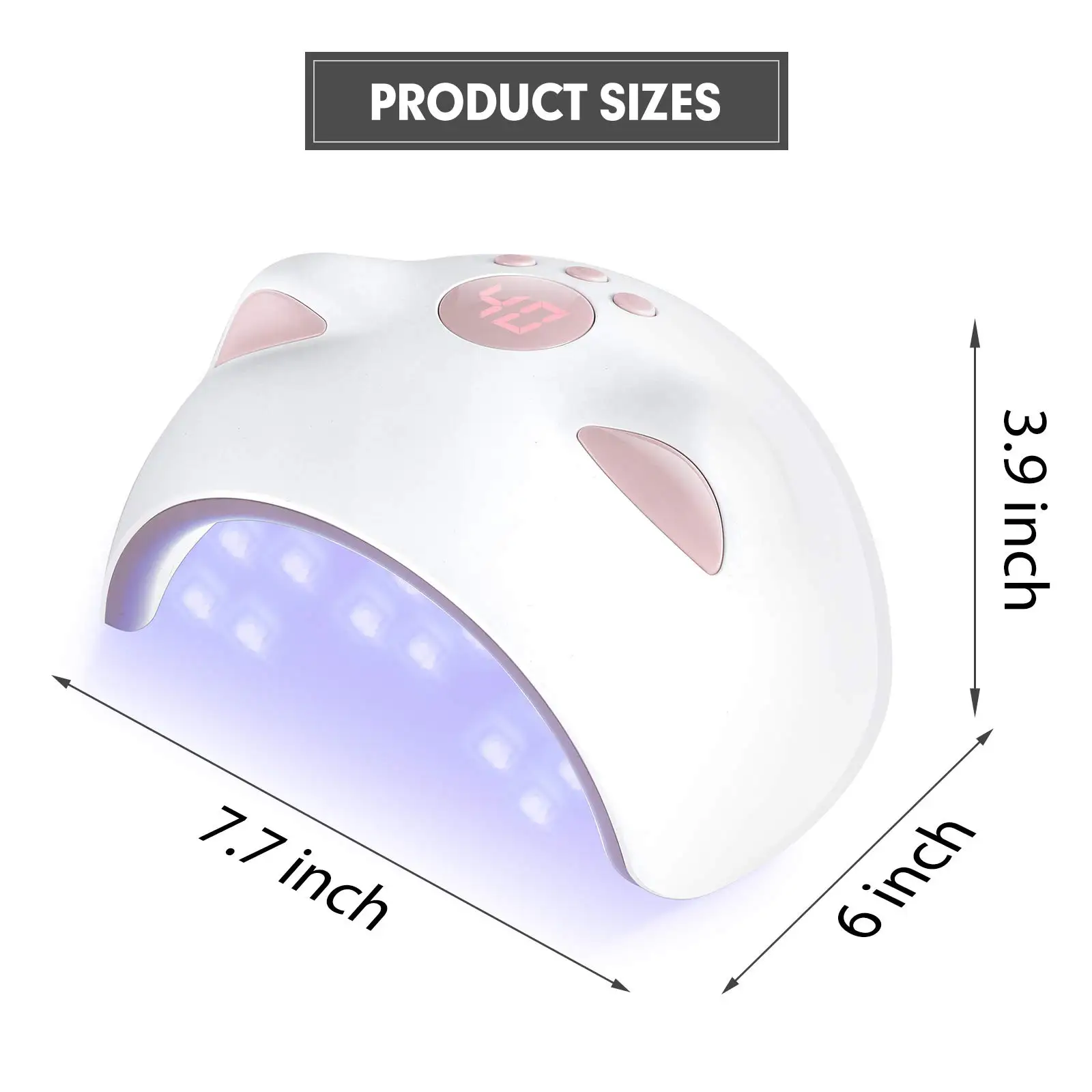 

New Arrival 60W UV LED Manicure Nail Lamp Dryer Light Gel Timer Auto Sensor Manicure Tools Art Lamp Very Convenient For Home Use