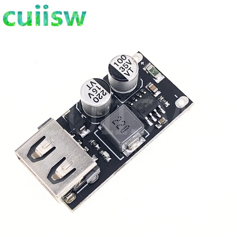 USB конвертер QC3.0 QC2.0 понижающий модуль зарядки 6 32 В 9 12 24 для быстрой печатная плата