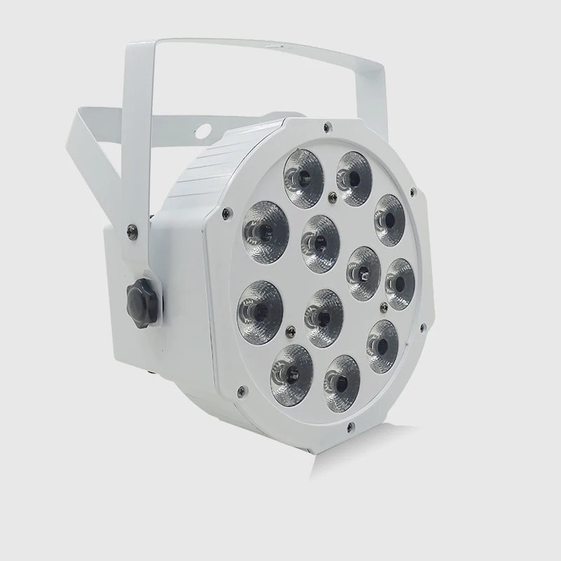 Быстрая доставка плоский светодиодный светильник Par 12x12 Вт белый 12*12 плавный RGBW