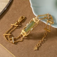 bastiee luxury gold plated jade bracelets silver 925 jewelry jade bracelet for women hmong handmade luxury gifts