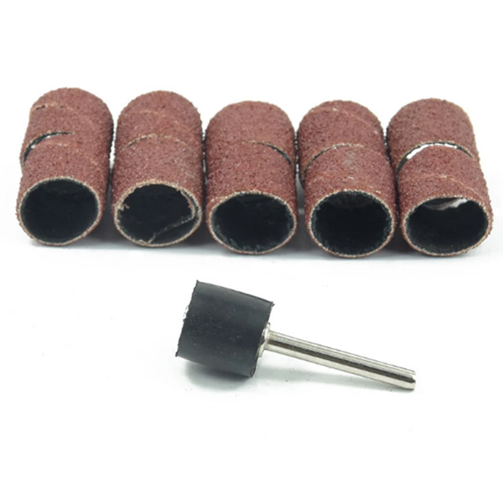 

51pcs Sandpaper Metal Polishing Rotary Tools Abrasive Accessories Groove Band 120 Grit Shank Drum Sanding Kit Rust Removal