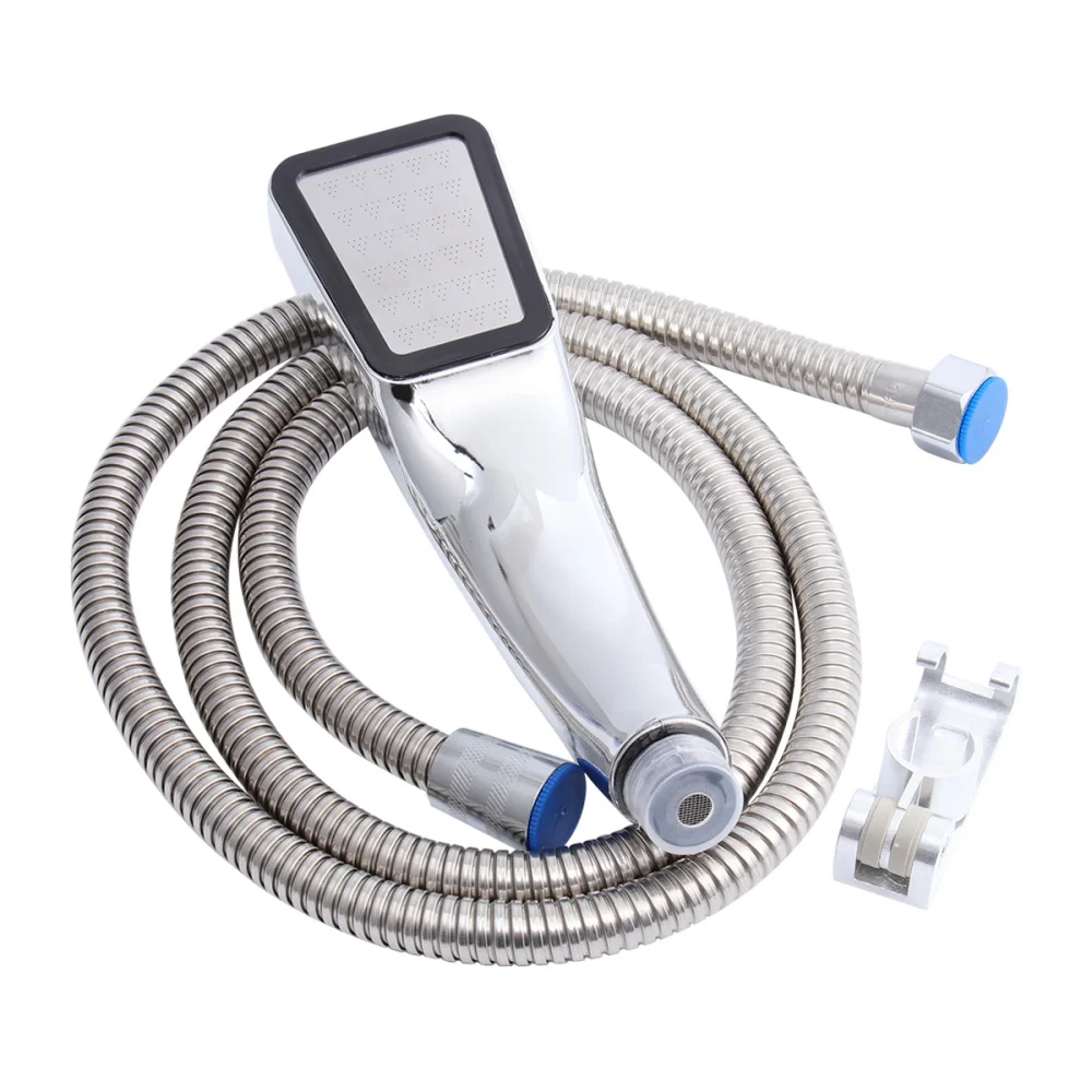 

300 Holes Handheld Sets with Steel Hose and Holder for Bathroom and Lavatory