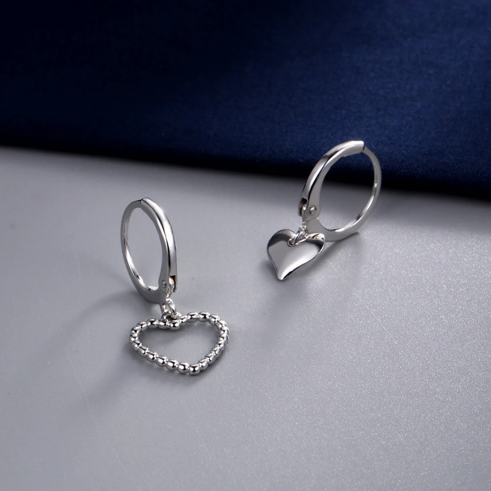 

Restoring Ancient Ways Is Contracted Heart Shape Asymmetric Stud Earrings Fashion Simple Temperament Beautiful Earrings