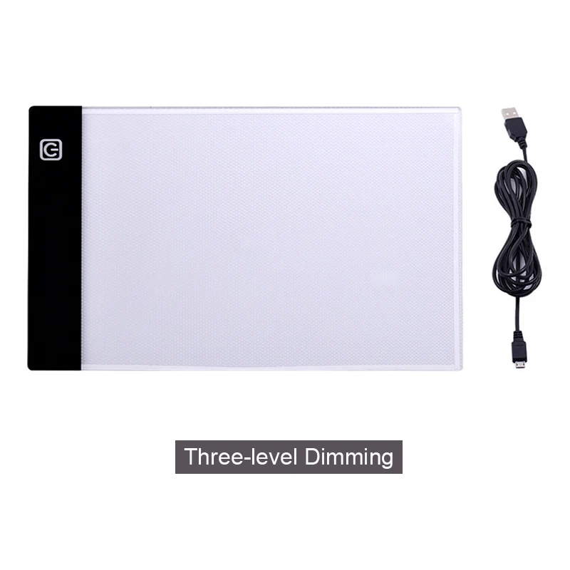Three-level Dimming CHIPAL A5 графический планшет для рисования искусство копия коврик для рисования светодиодный световой короб графические планшеты Электроника USB Трассировка доска для письма - Цвет: Three-level Dimming