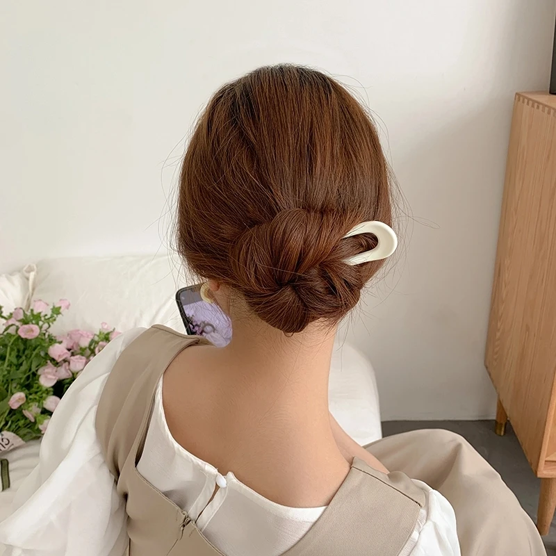 Новые палочки для волос U-образной формы карамельных цветов женщин заколки в виде